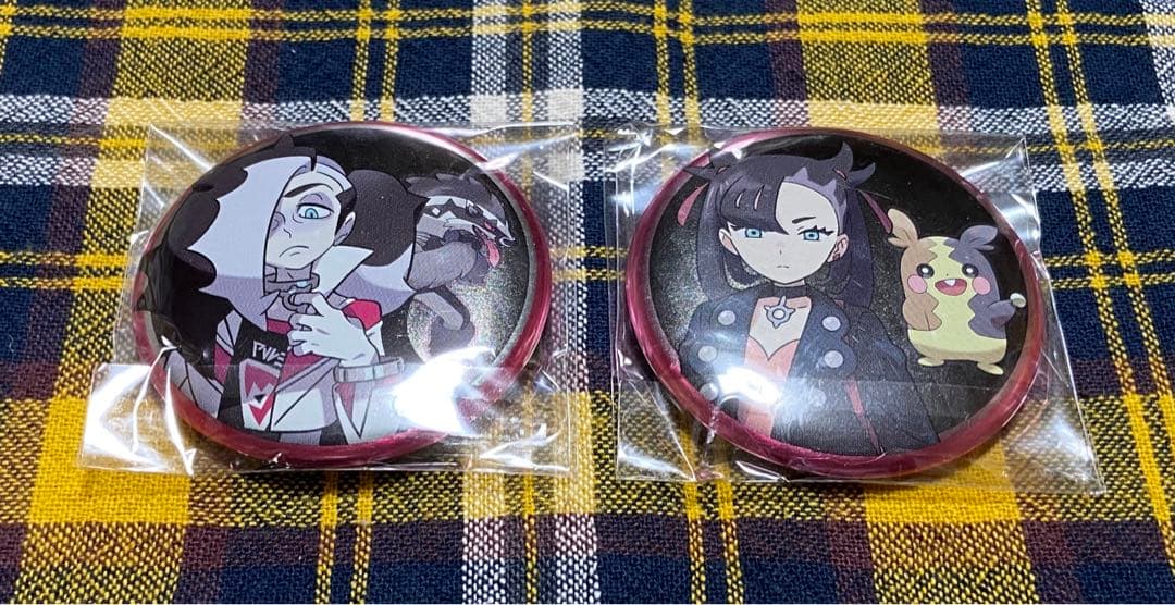 未使用 ポケモン 缶バッジ ガラル地方 マリィ ネズ セット - メルカリ