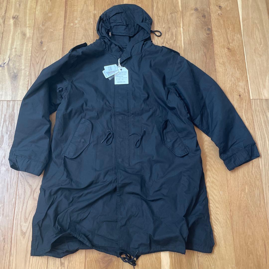 HOUSTON モッズコート ブラック S HOUSTON（ヒューストン） モッズコート メンズ M-51パーカ アウター