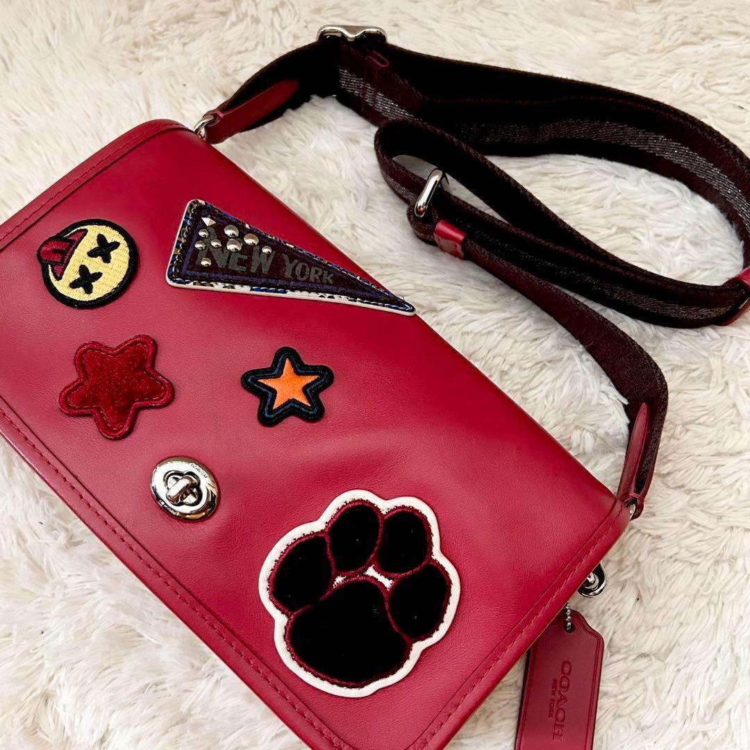 極美品 コーチ ウィズ ペニー ショルダーバッグ カメラバッグ クロス