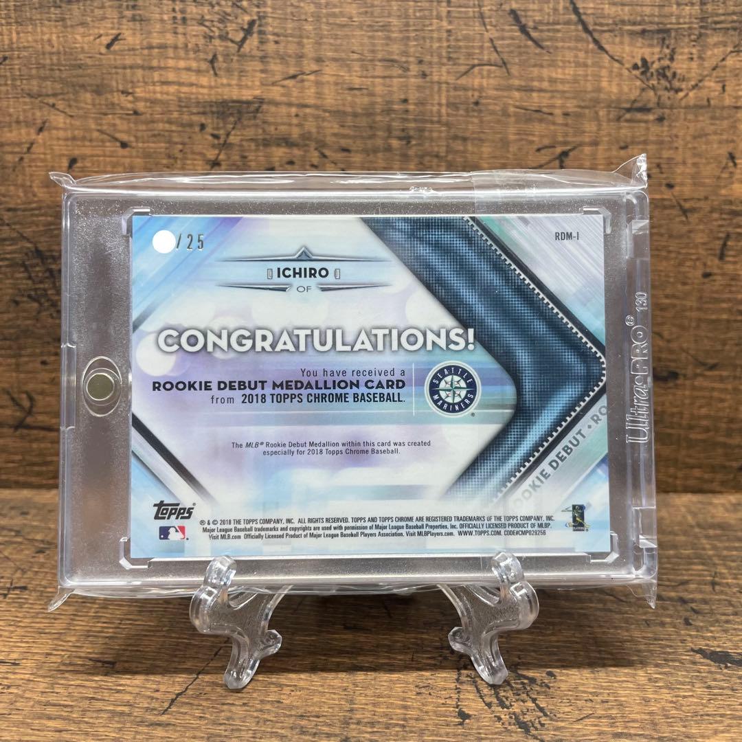 激レア イチロー 世界25枚限定 オレンジクロム ルーキー記念メダリオン