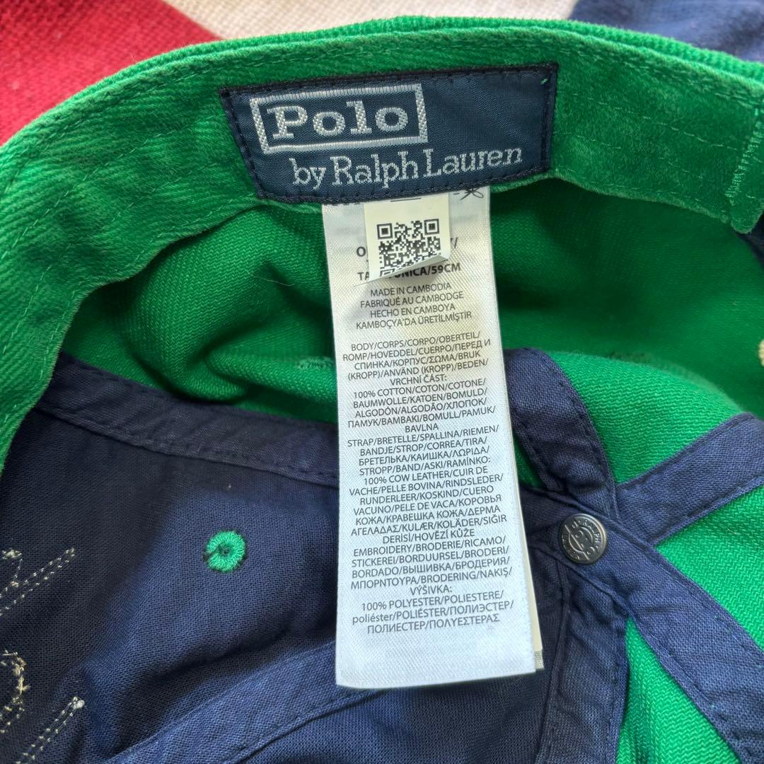 レアPOLO RALPH LAUREN キャップ アップリケド ツイル ボール緑 - メルカリ