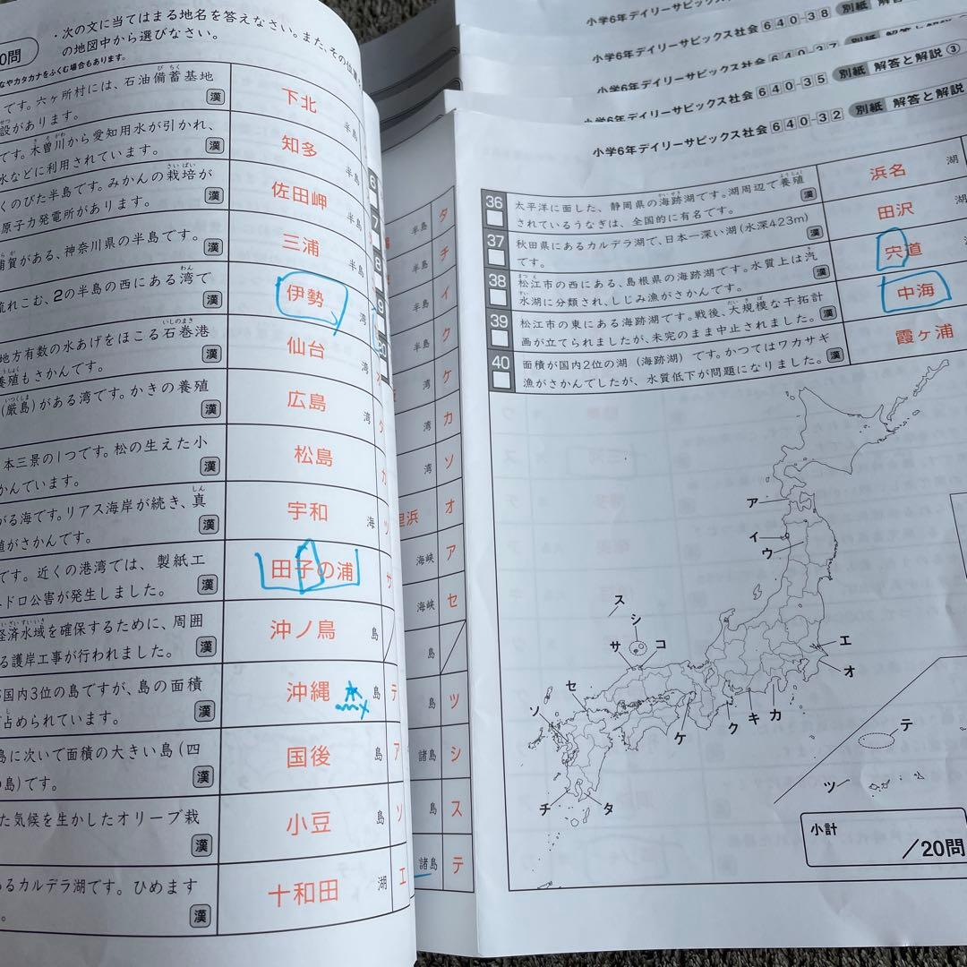 最新 サピックス 6年生 社会 表紙 夏講習 デイリーステップ ポイントの整理
