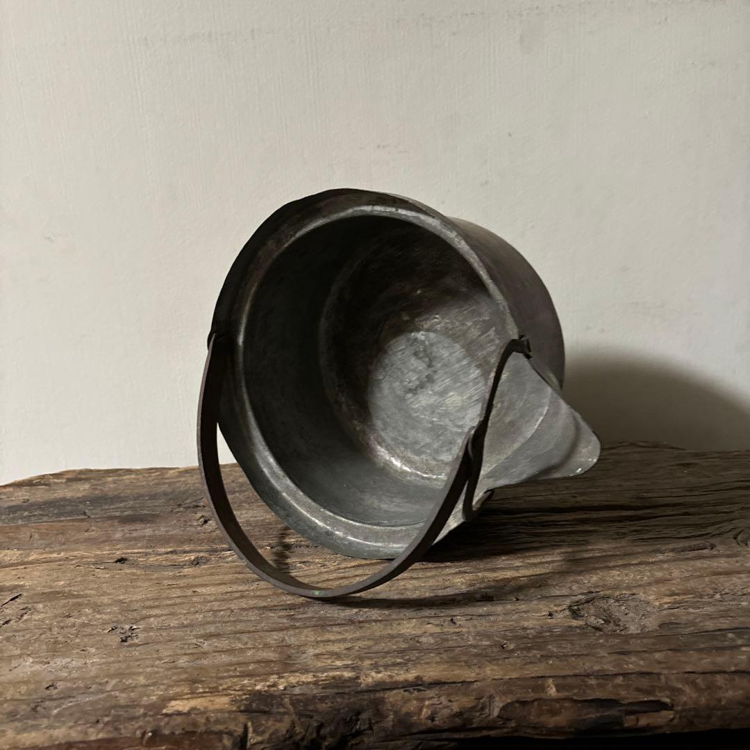 ヴィンテージ 通販ホビー・楽器・アート - シャビー 古い片口銅鍋 ⑥