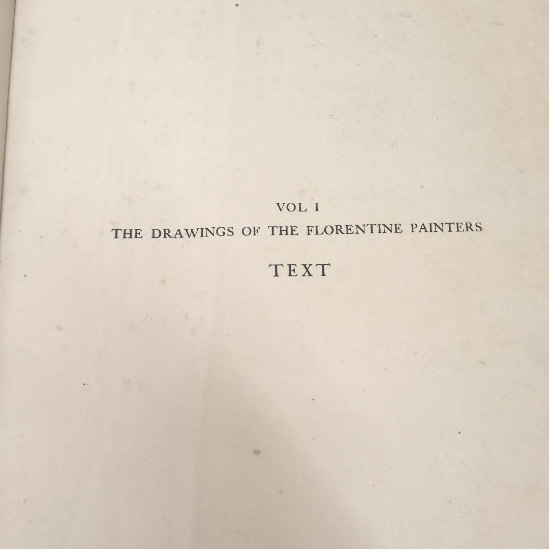 世界史的名著！ バーナード・ベレンソンのフィレンツェ派の素描 第一巻