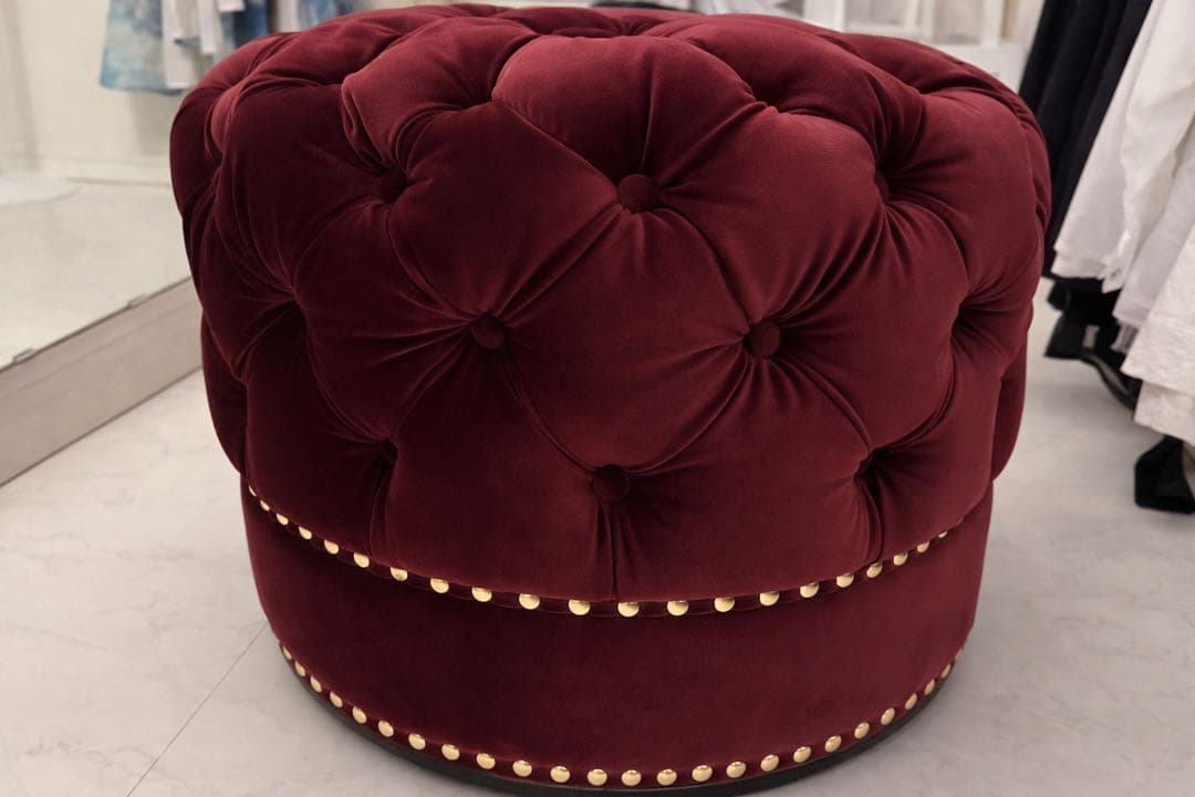 【ANNA SUI】 オットマン フランフラン ANNA SUI コラボ オットマン スシールダークレッド