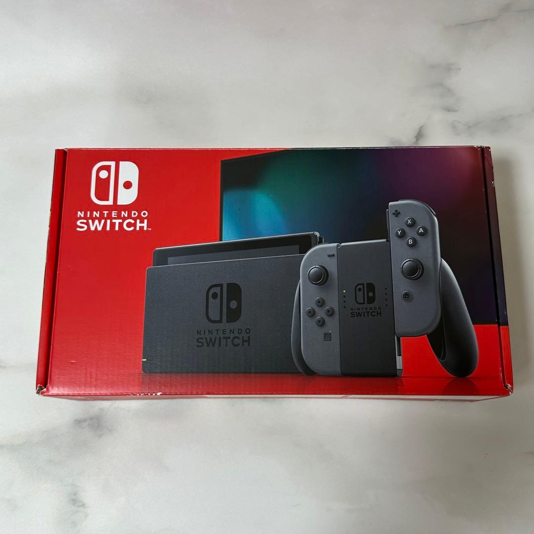 極美品】Nintendo Switch 本体 グレー バッテリー強化版 - メルカリ