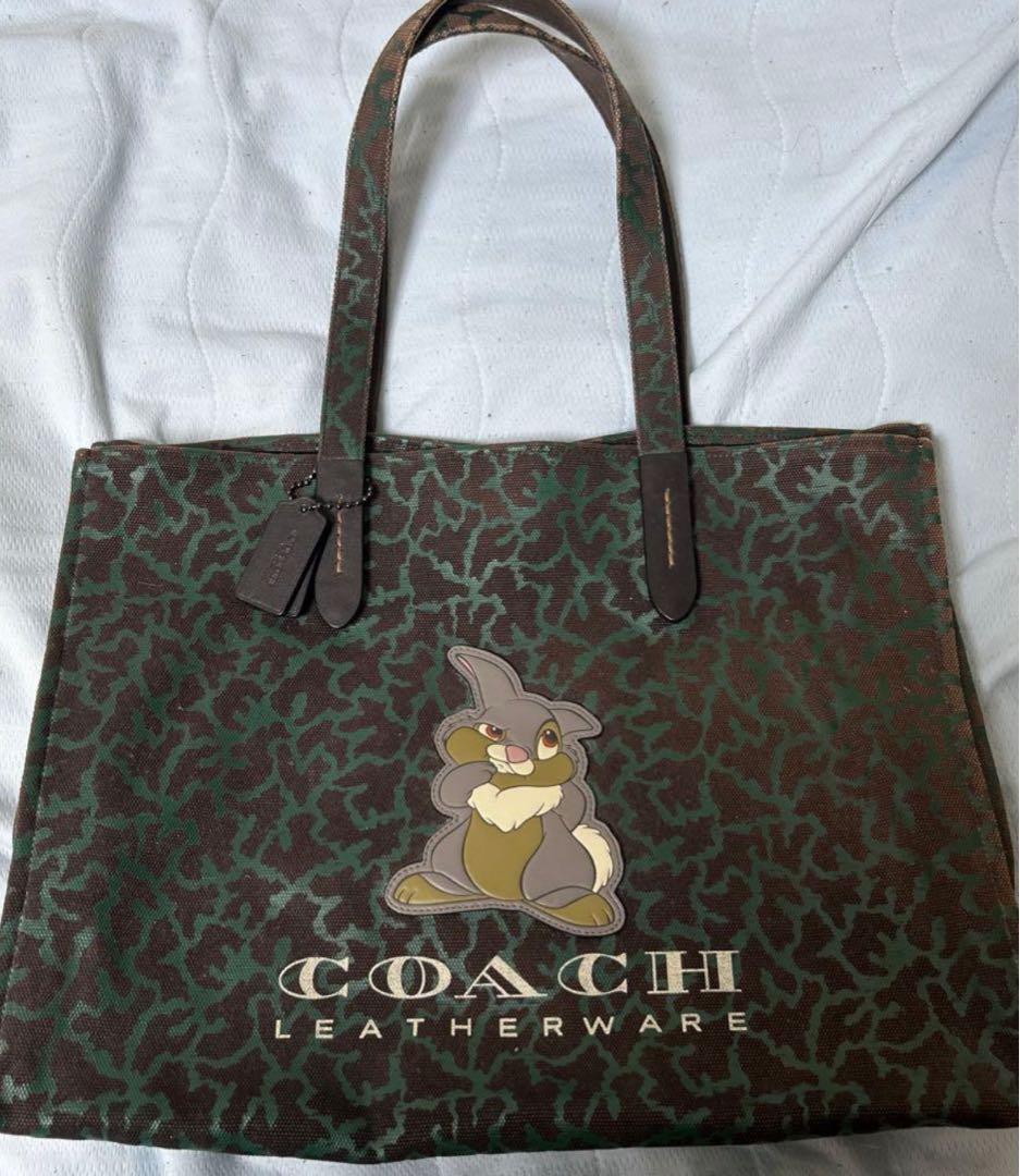 完売品！！COACH トンスケ ディズニー トートバッグ バニー、とんすけ