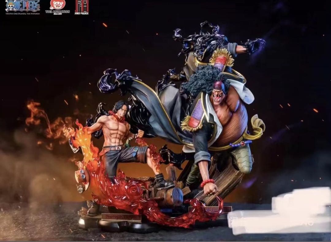 ワンピース エース vs 黒ひげ ガレージキット ガレキ スタチュー①