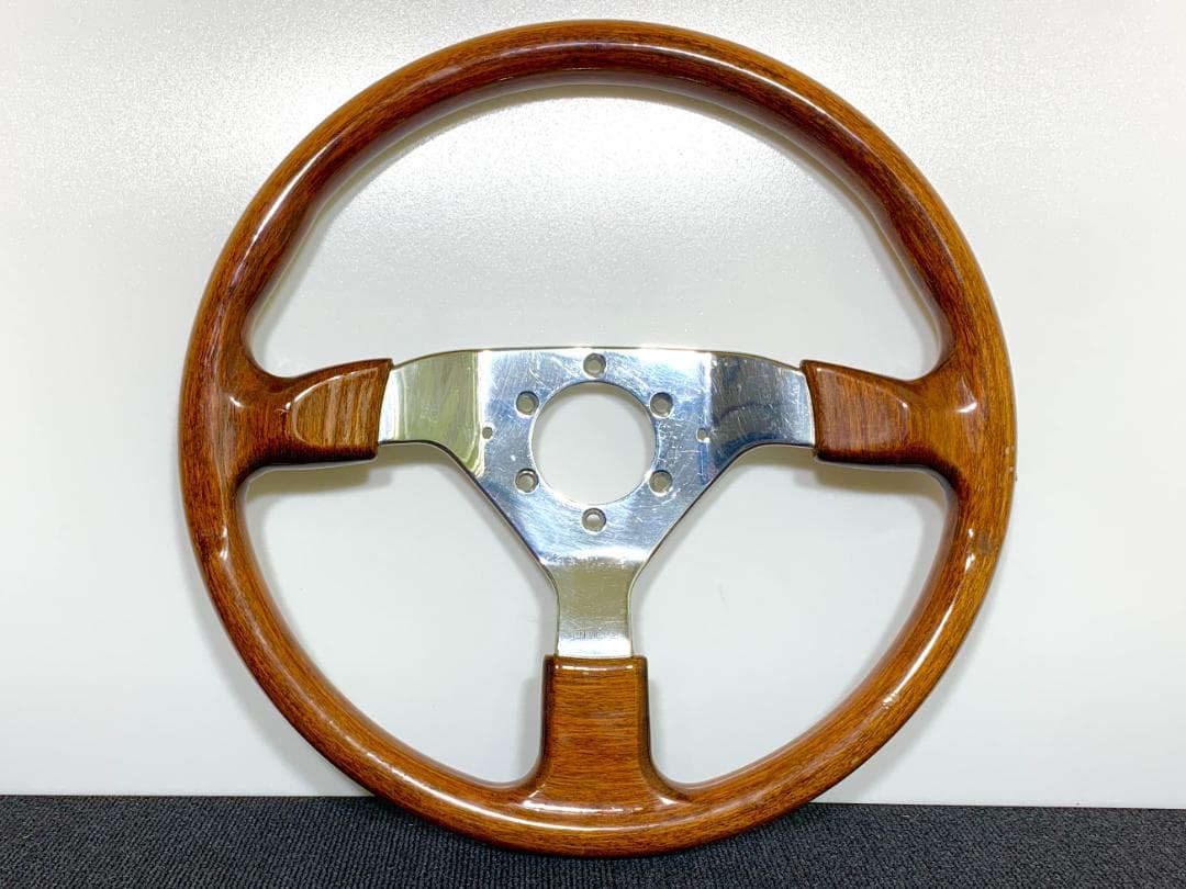 モモ ヴェローチェ レーシング ダーク ウッド ステアリング 希少 36.5