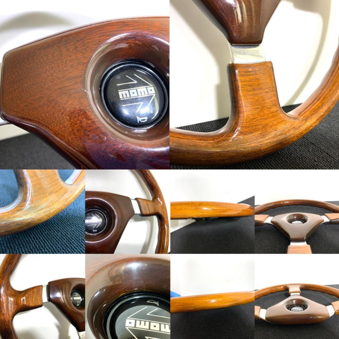 モモ ヴェローチェ レーシング ダーク ウッド ステアリング 希少 36.5