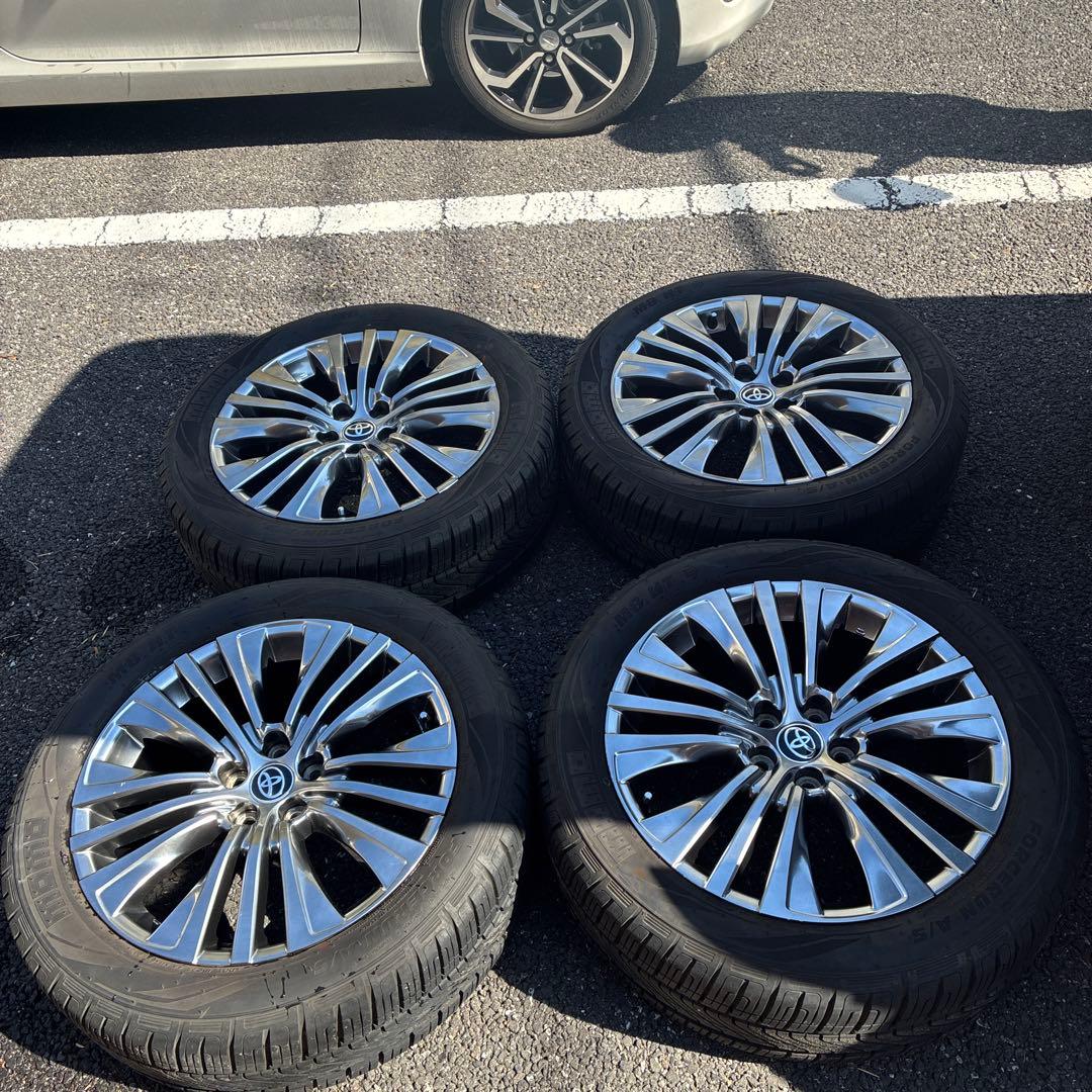 トヨタ 純正ハリアー80 Zグレード19インチ タイヤ ホイールセット