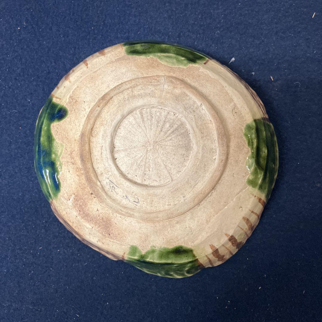 No.25022117 やきもの陶磁器 織部の菓子器