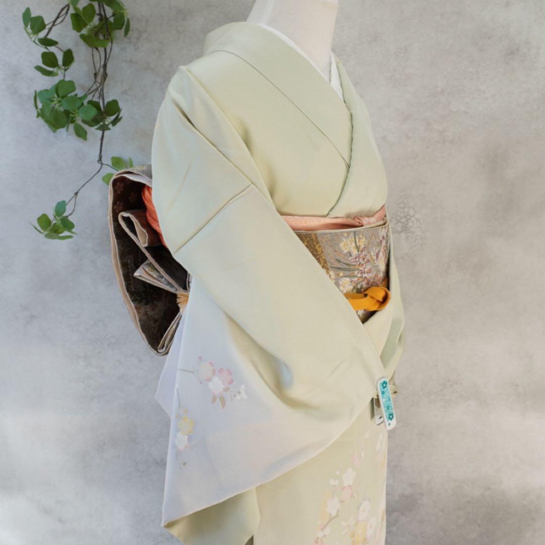 訪問着フルセット 正絹 卒業式 入学式 お宮参り【訪問着、袋帯、帯締め