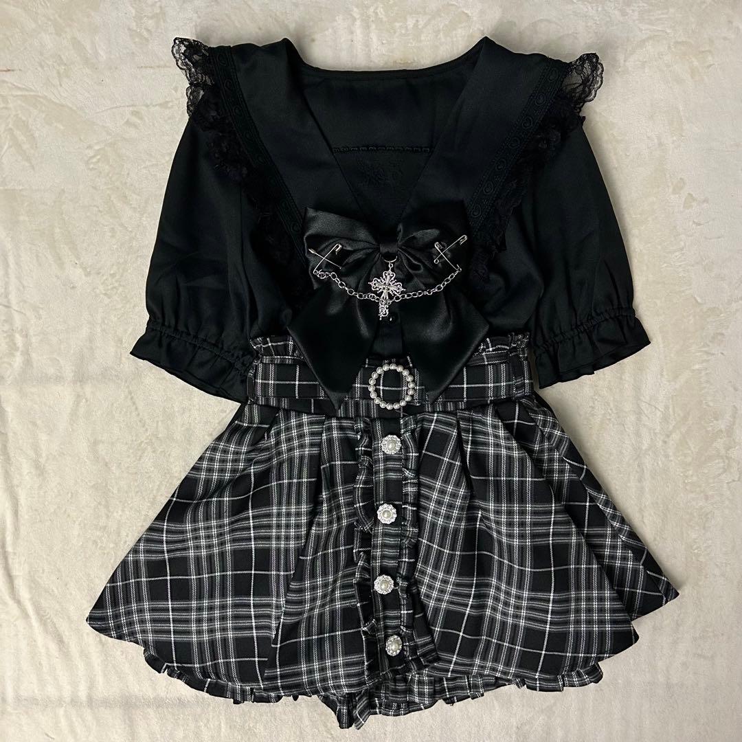 地雷 マーズ セーラー ブラウス 十字架リボン ノエミー スカパン