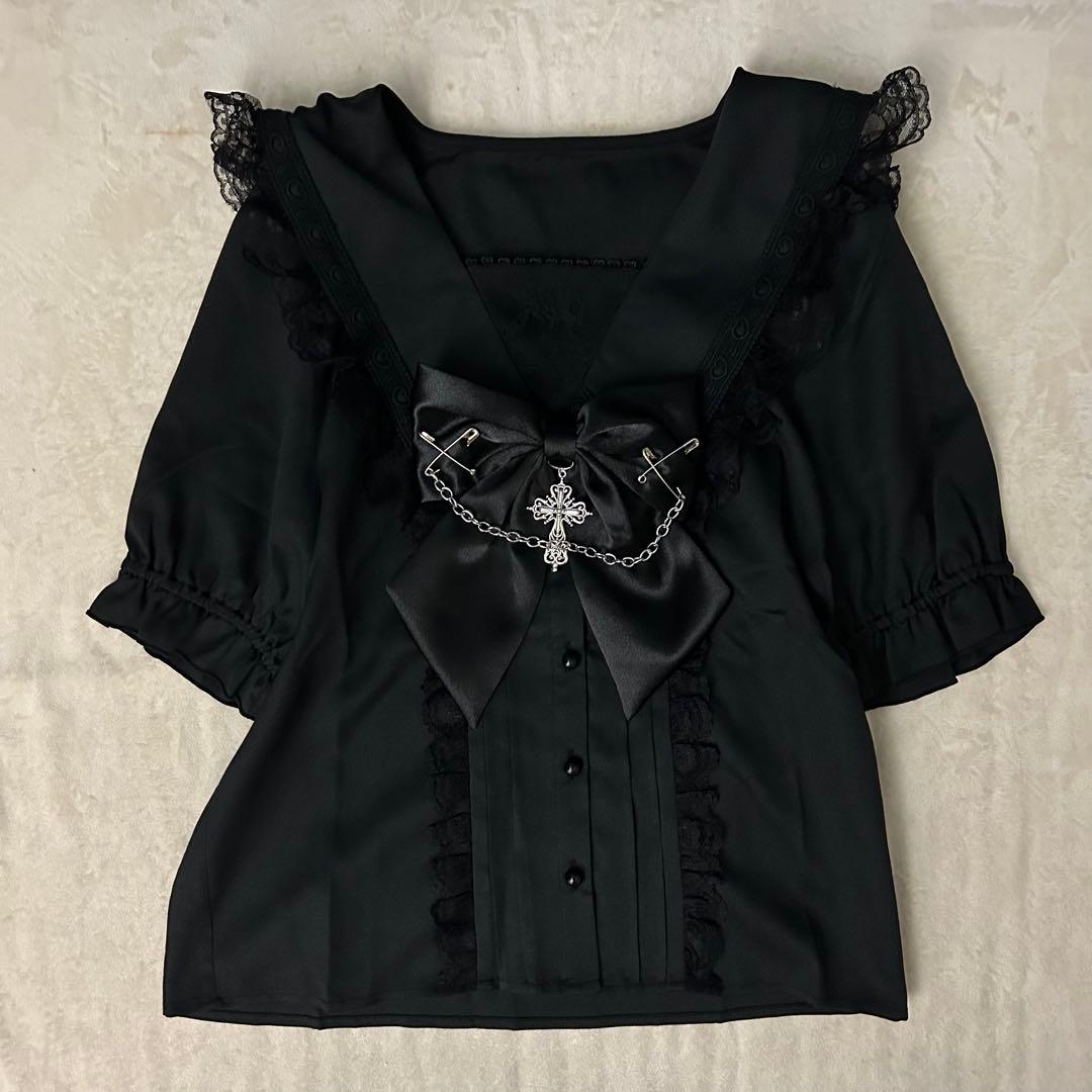 地雷 マーズ セーラー ブラウス 十字架リボン ノエミー スカパン