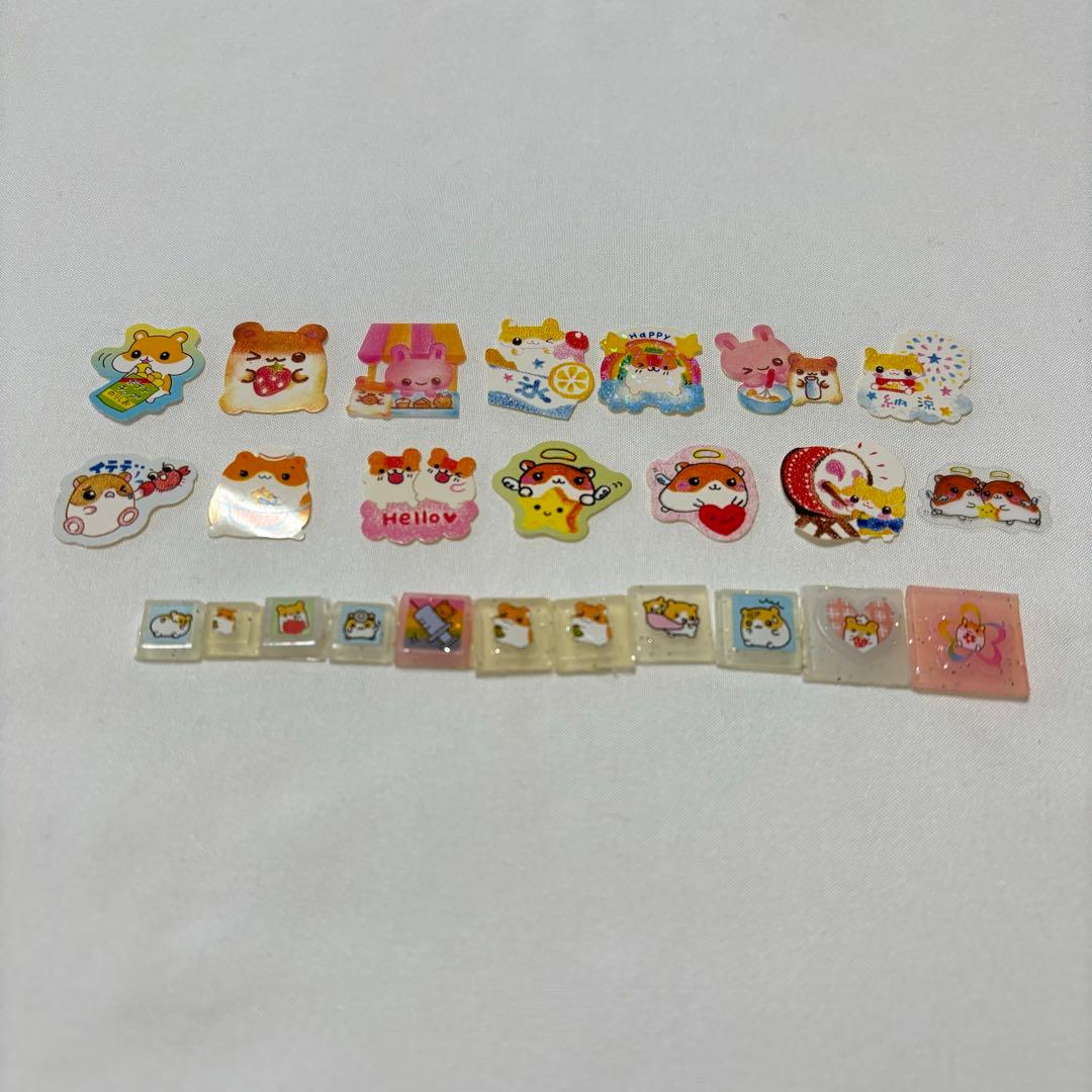 平成レトロ 当時物 ハムちゃんシール フレークシール ハムスター