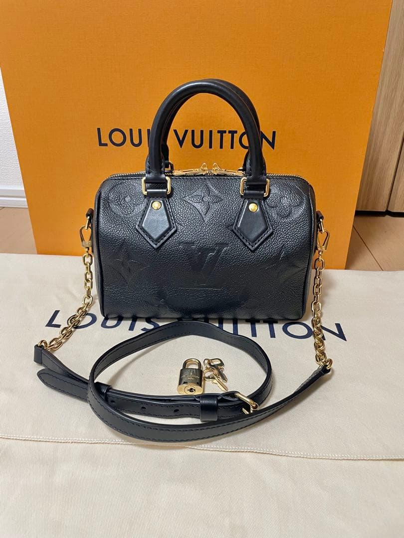 RFID 正規品 ルイヴィトン スピーディ20 バンドリエール アンプラント