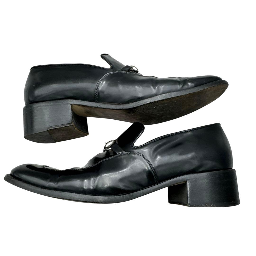 靴 Gucci Horsebit Loafers 37.5C Black 24.5