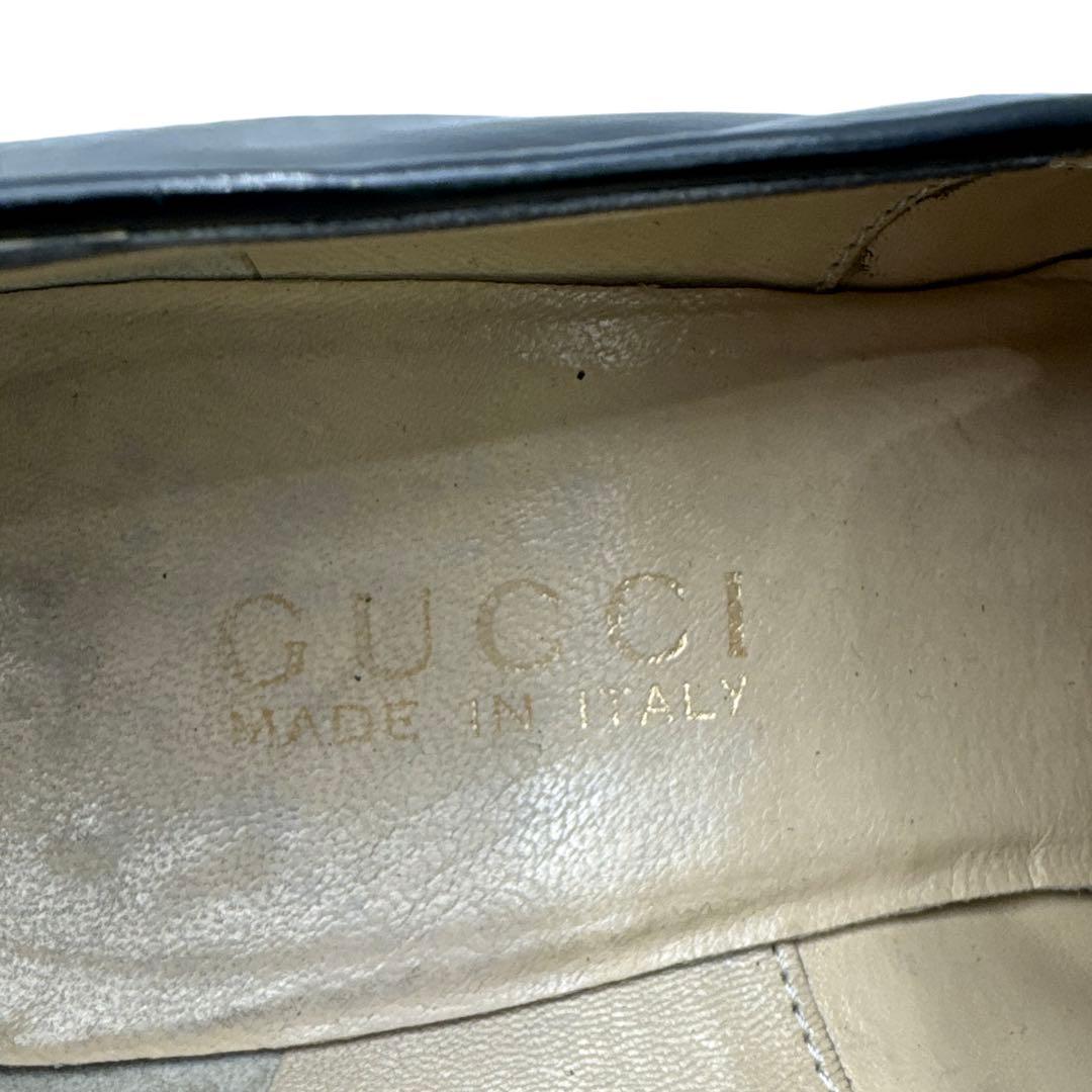 靴 Gucci Horsebit Loafers 37.5C Black 24.5