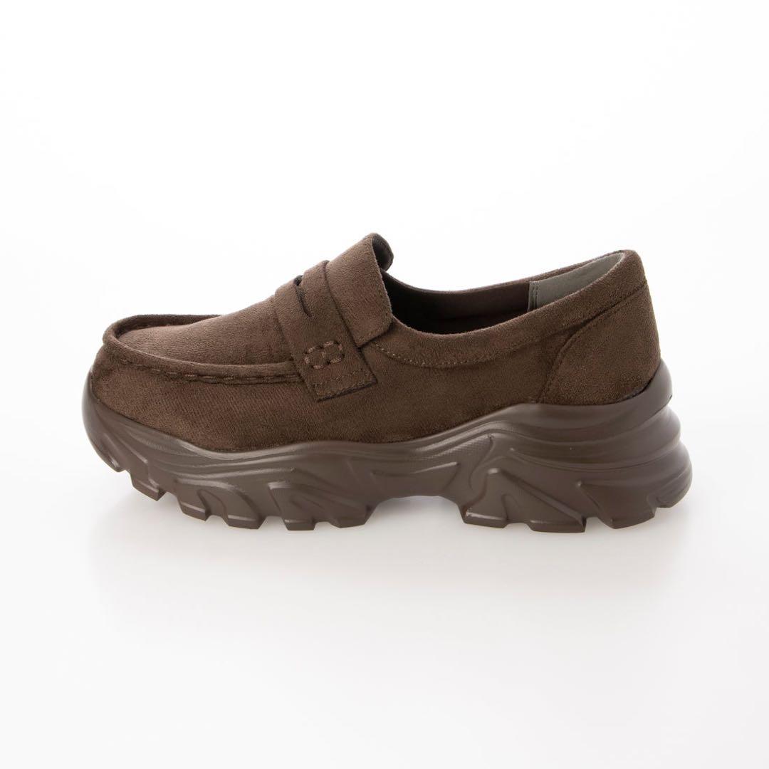 ☘︎ EVOL ブラウンローファー厚底ソール 23.5cm ☘︎