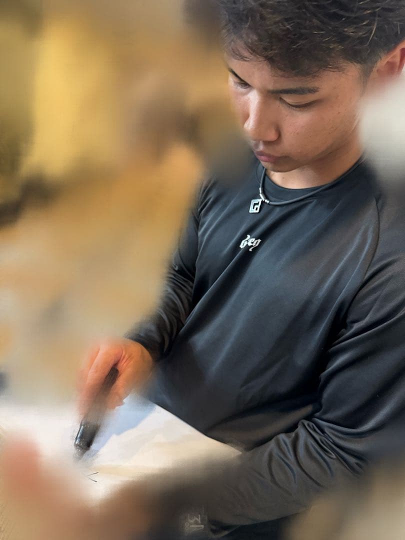 千葉ロッテマリーンズ ドラフト4位 櫻井ユウヤ 直筆サイン色紙 証拠有