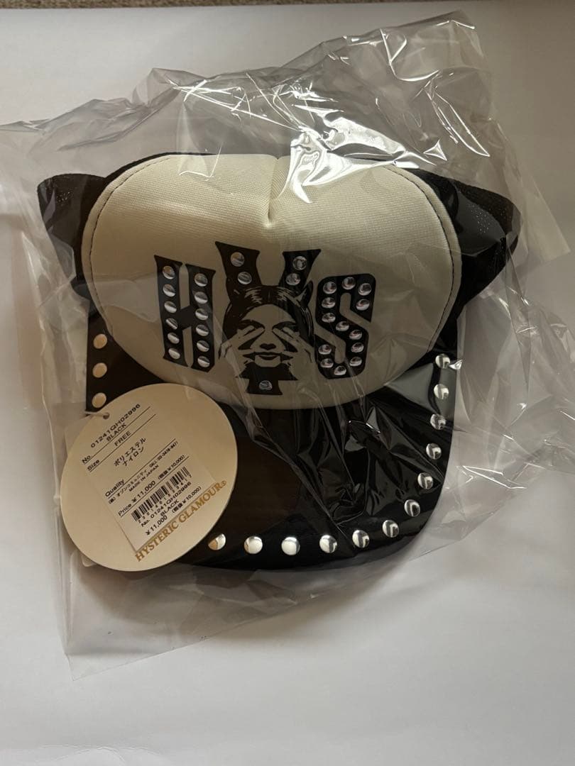 ヒステリックグラマー SEE NO EVIL スタッズメッシュキャップ
