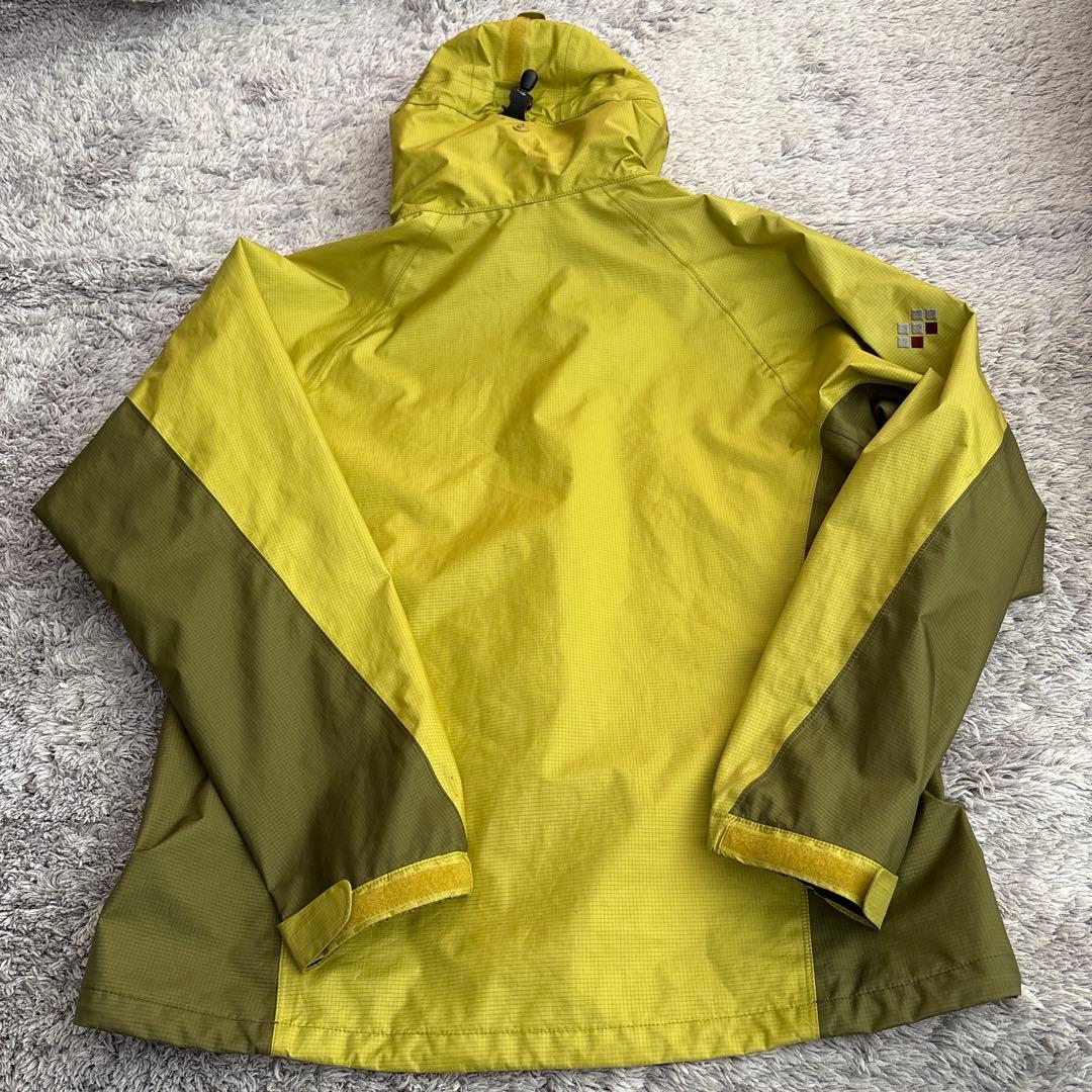 モンベル☆ストームクルーザー ゴアテックス イエローグリーン S