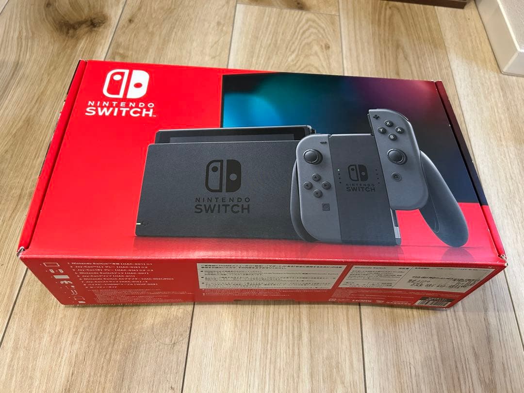Nintendo Switch グレー 本体 付属品完備 - メルカリ
