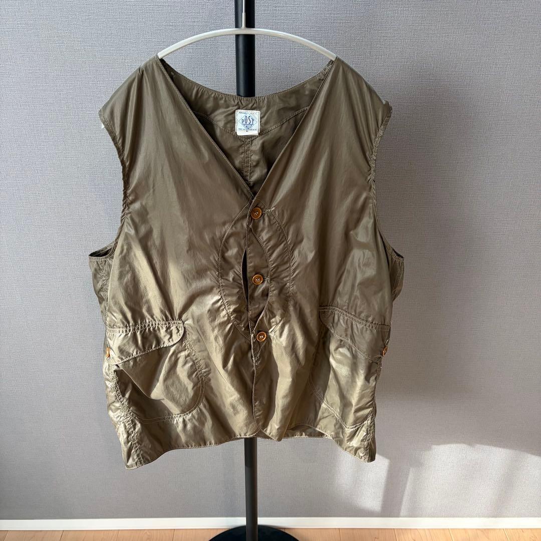 POST OVERALLS  Traveler ロイヤルトラベラー L POST OVERALLS (ポストオーバーオールズ) Royal Traveler cotton/linen