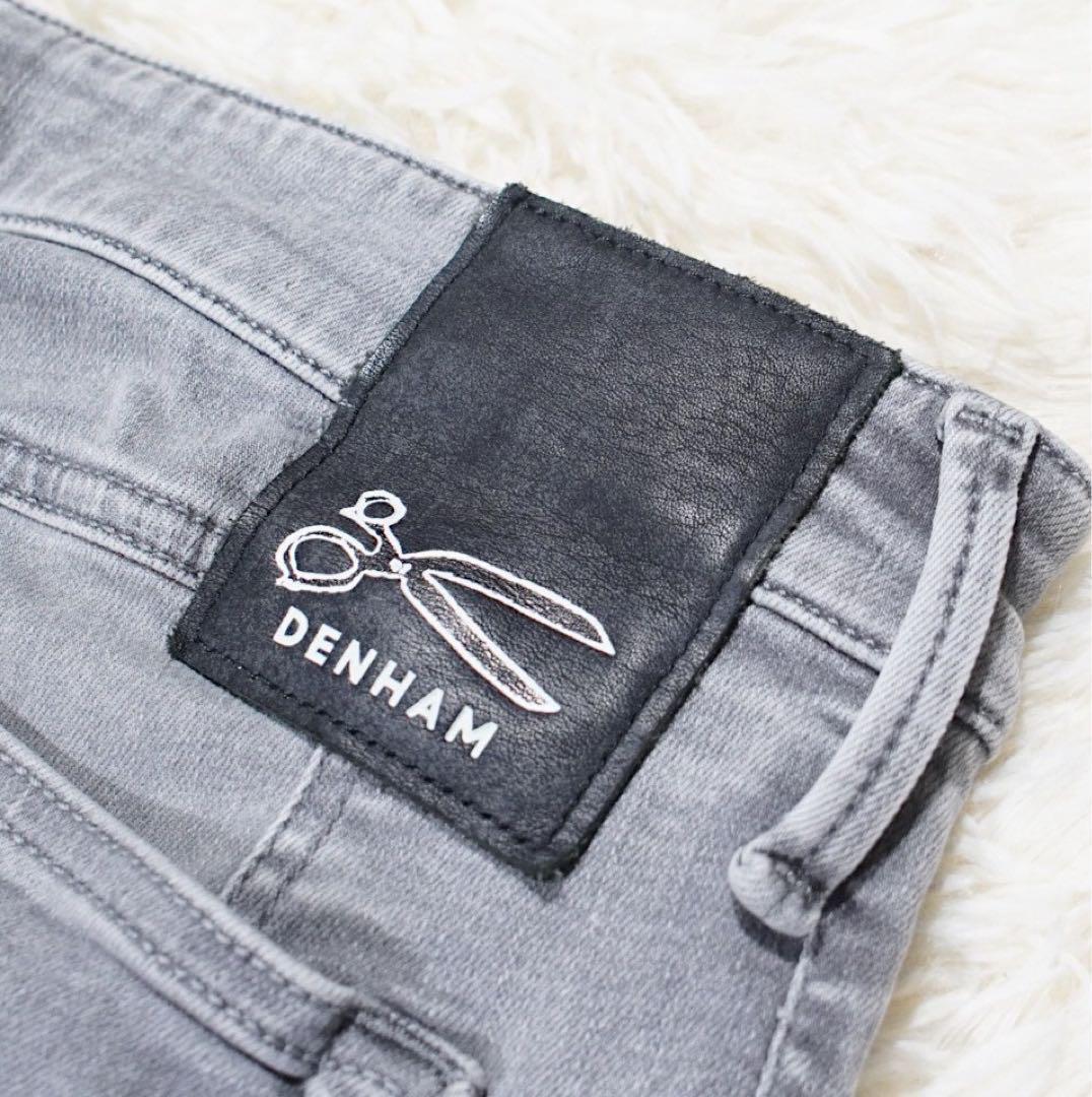 希少《DENHAM》BOLDER(W31)グレー スキニーパンツ ジップフライ