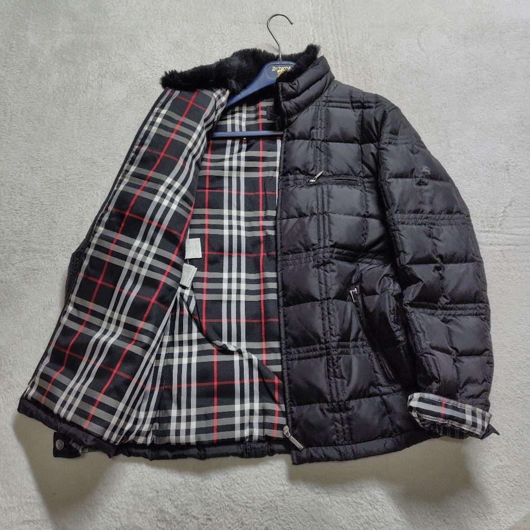 2way バーバリーブラックレーベル ホワイトグースダウン ファー ノバ