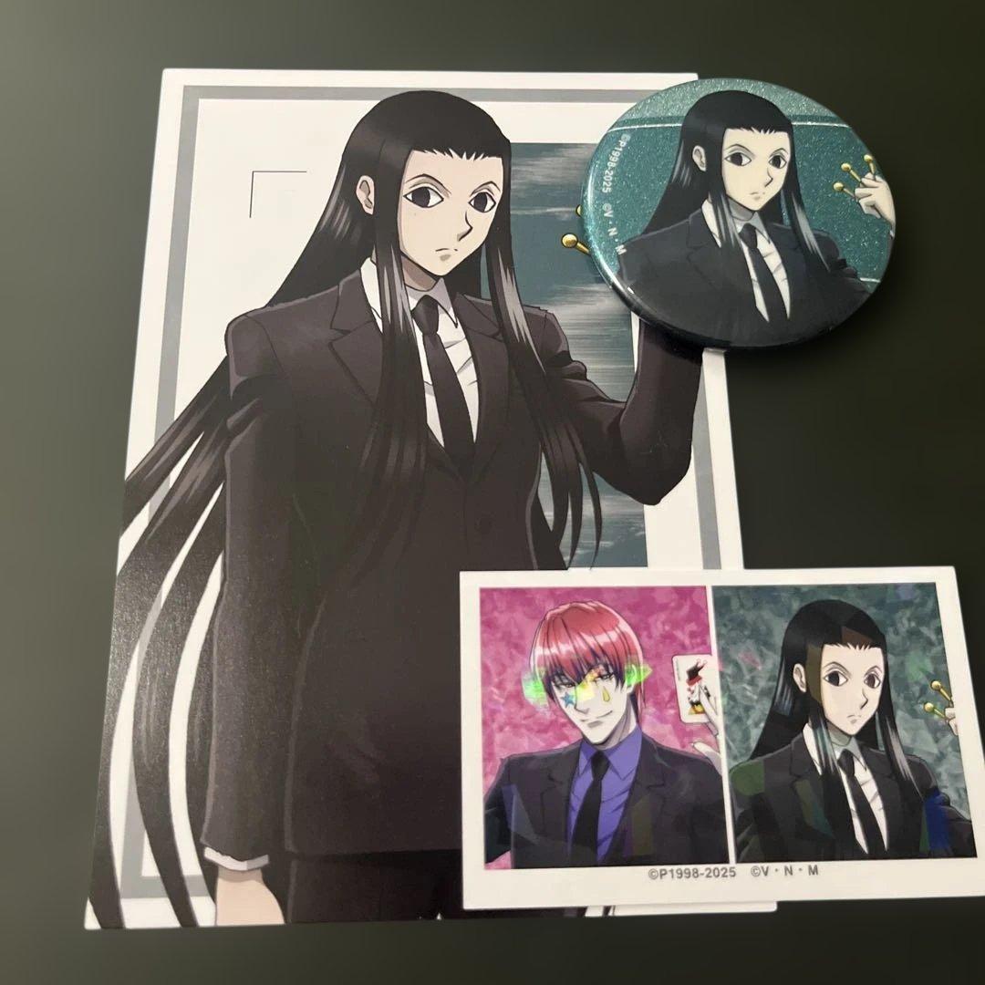 HUNTER×HUNTERアニメイトフェア 戦闘後スーツイルミ 缶バッジ - メルカリ