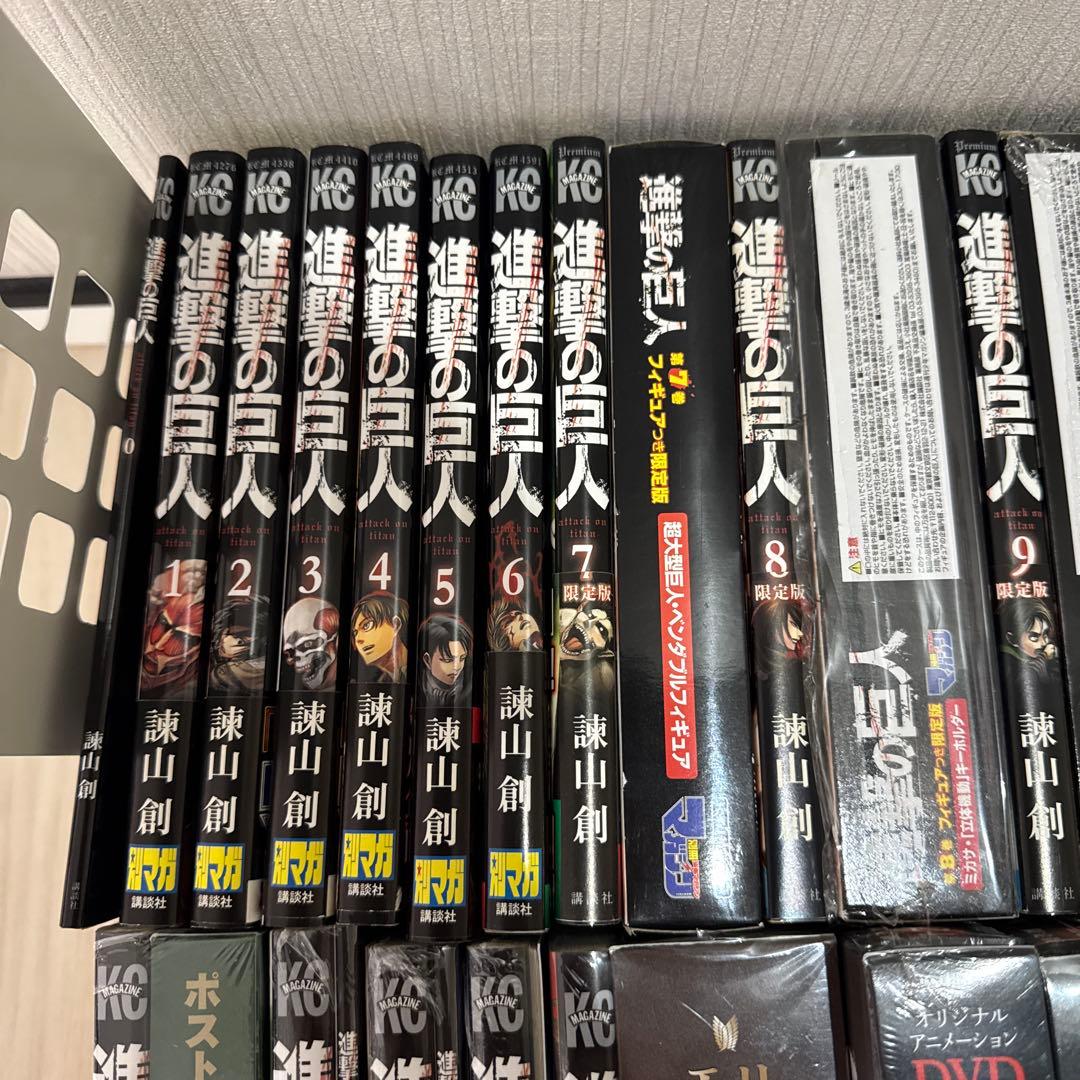 特典未開封】進撃の巨人 全巻 0巻+1〜34巻 限定版 特装版 コンプリート