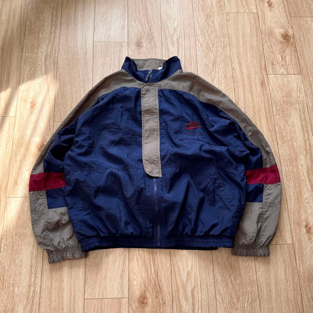K*E様 NIKE AIR 90s 刺繍ロゴ ナイロンジャケット L ナイキ 90s USA製 ロゴ 刺繍 ワッペン ナイロン ジャケット L 50144701