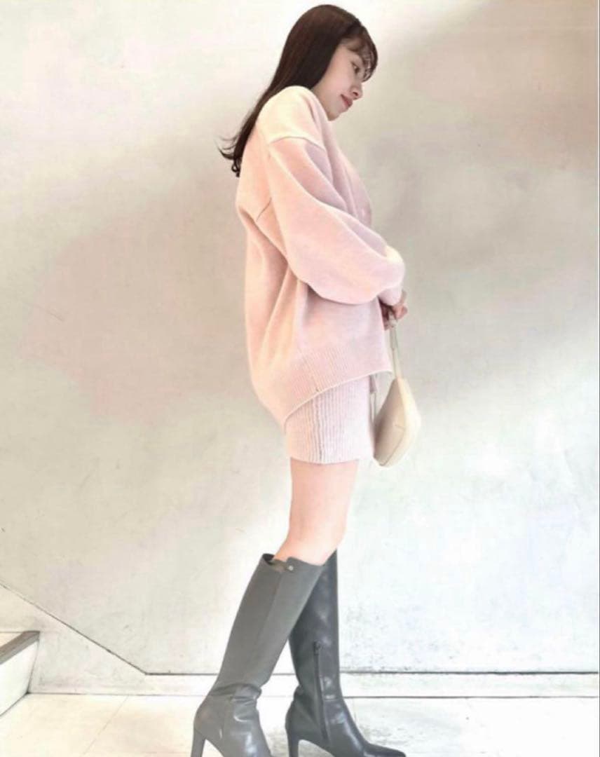 スナイデル ビッグカーデ ミニニット ワンピース セット アンサンブル