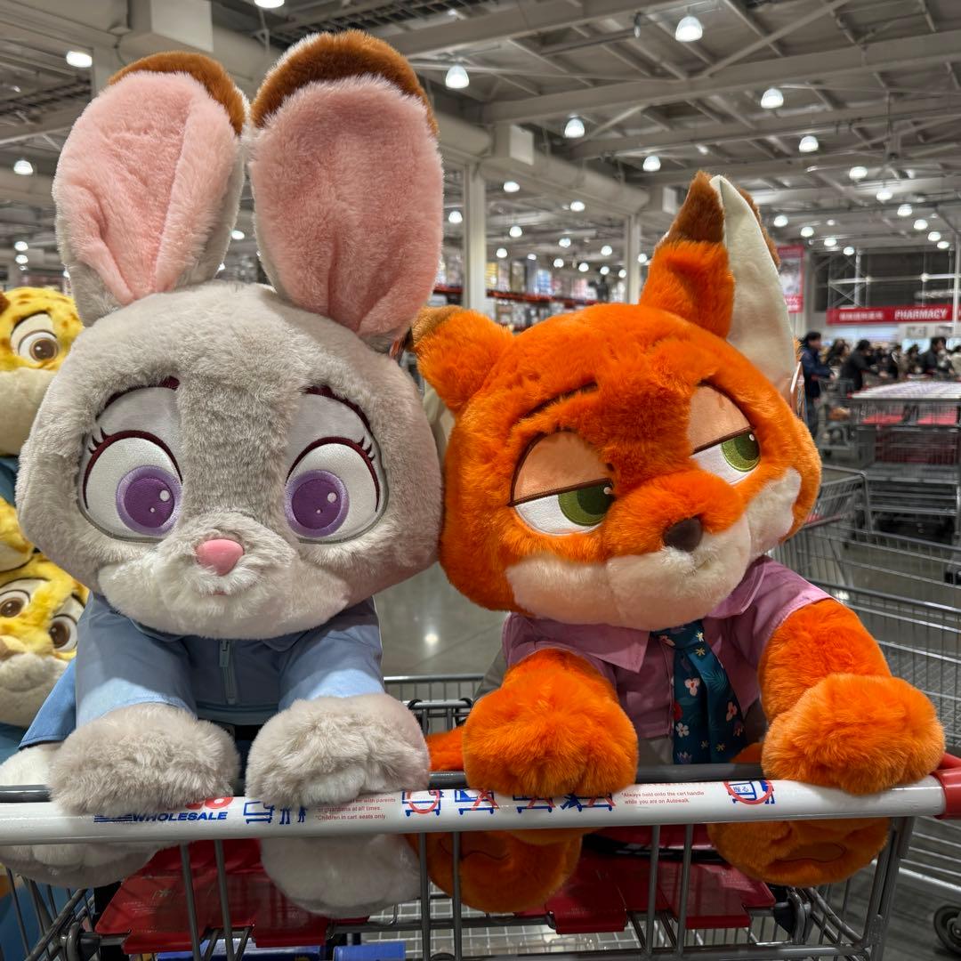 ズートピア2 ジュディ ニック ぬいぐるみ コストコブランケット入り