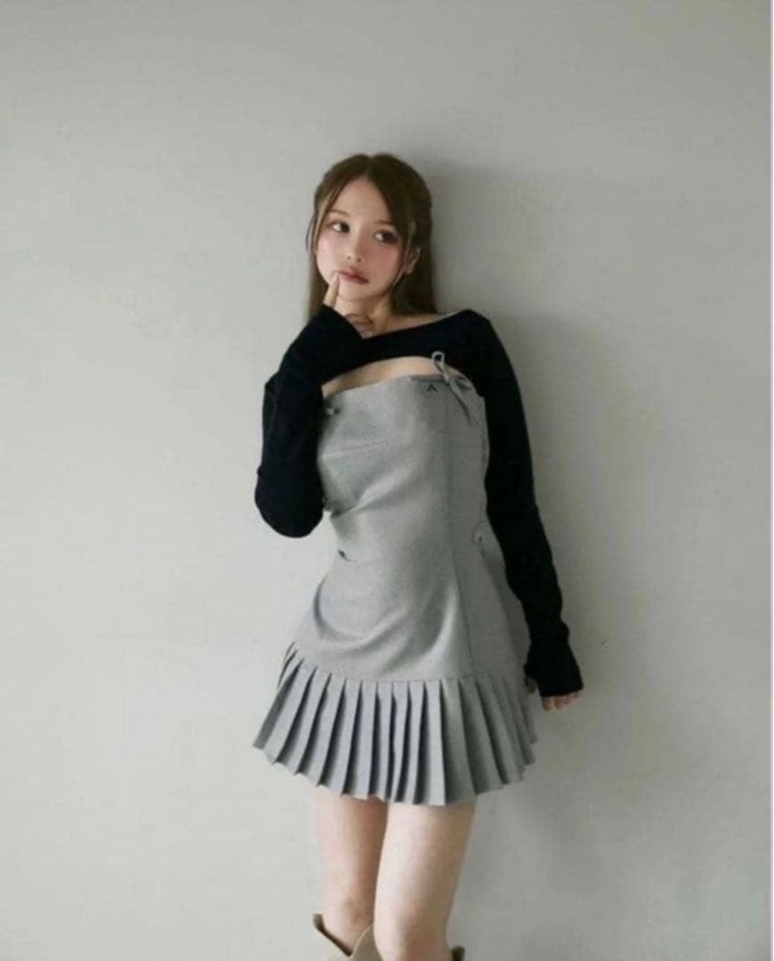 即日発送andmary Karen knit set mini dress - メルカリ