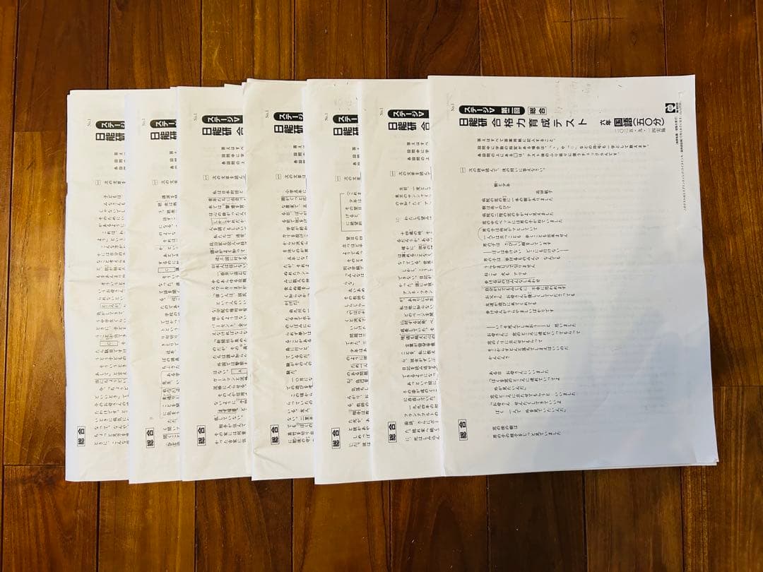 日能研6年（2025年度）公開模試 育成テスト 夏期春期テスト4科目＋