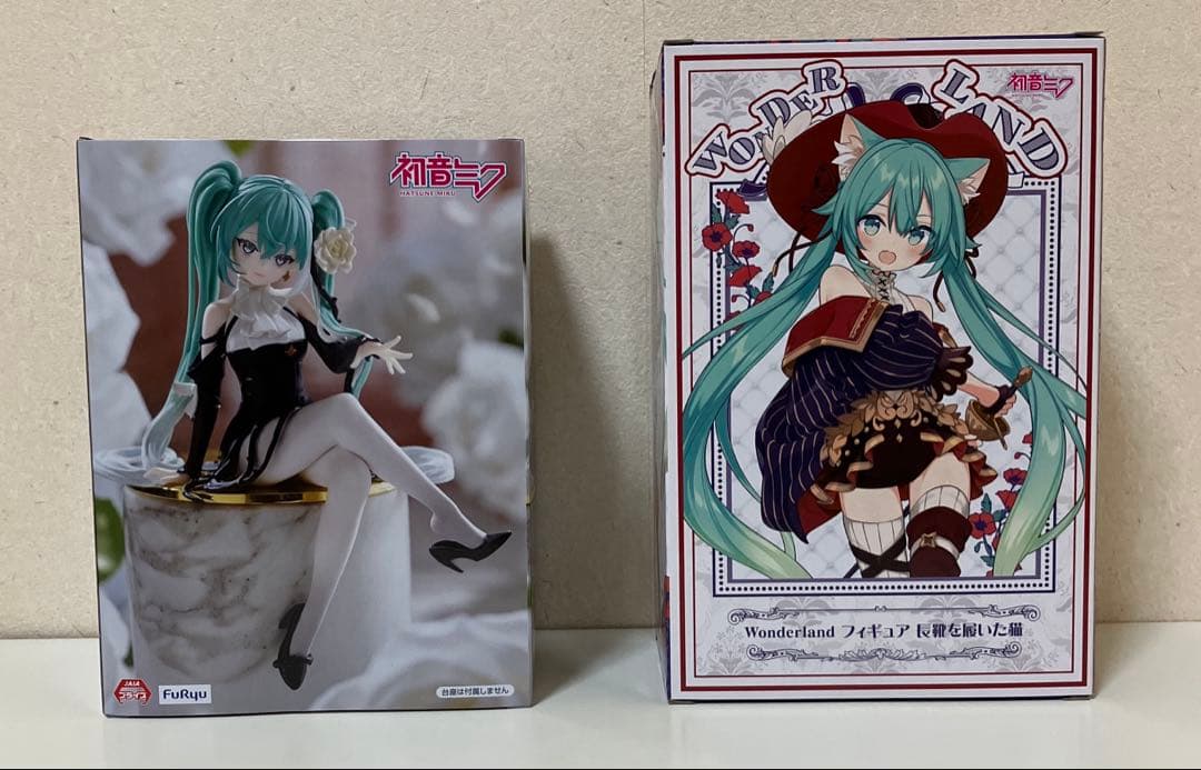 未開封】初音ミク 白薔薇ぬーどるストッパー、長靴を履いた猫