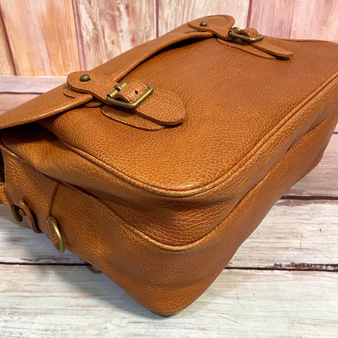 ラルフローレン シボ革 メッセンジャーバッグ ショルダーバッグ