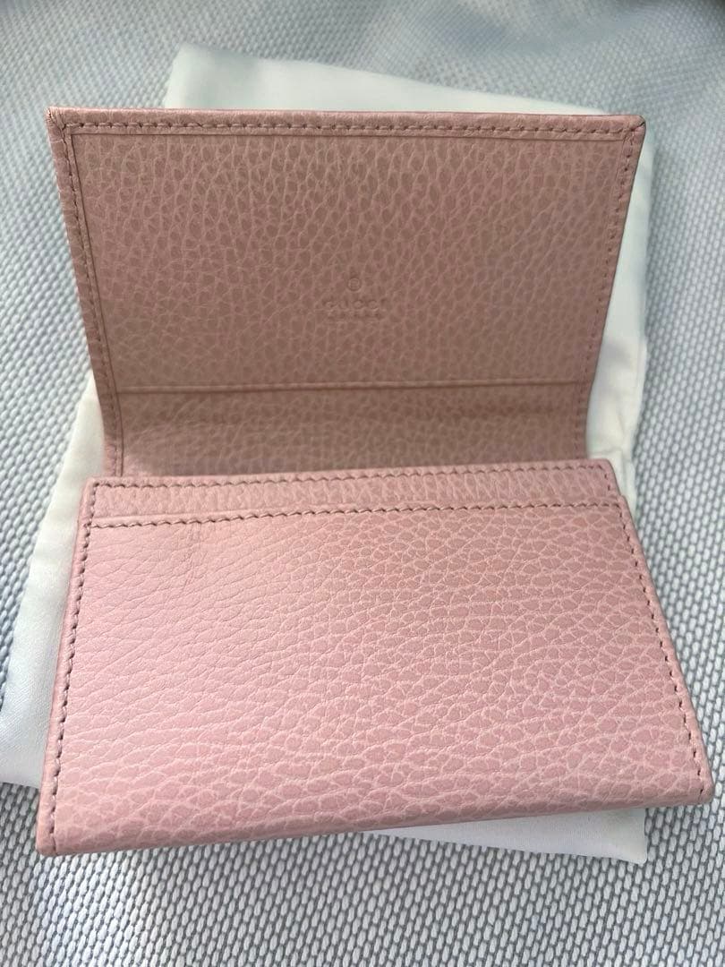 GUCCI グッチ 名刺入れ カードケース ピンク マーモント ダブルG 新品