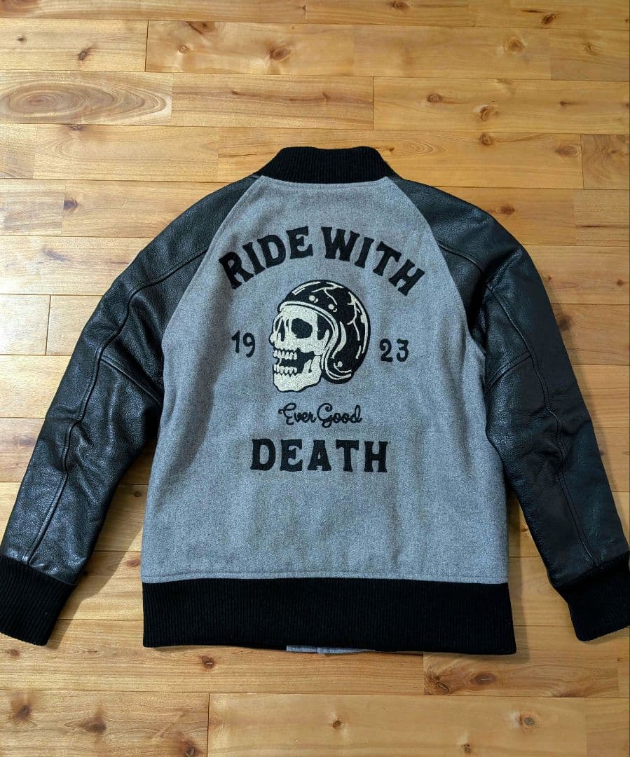 美品 スカルワークス　牛革　スタジャン　河内鉄生着用　背面ビックロゴ刺繍 貴重色 Amazon | (クローズ×ワースト) CROWS×WORST 6th SKULL WORKS×河内鉄生