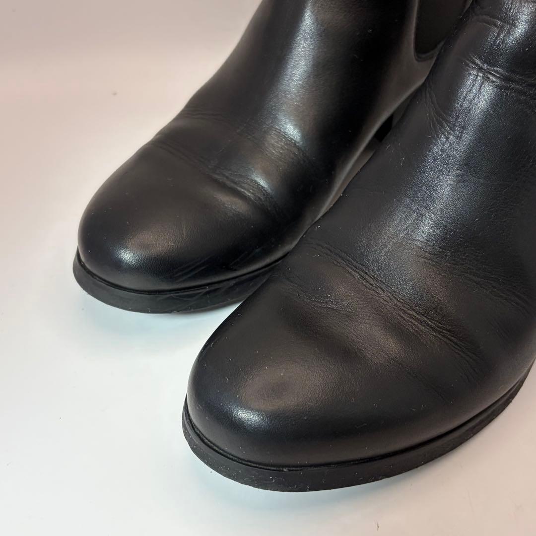 えいふりファビオルスコーニ サイドゴアブーツ 黒 37 23.5cm