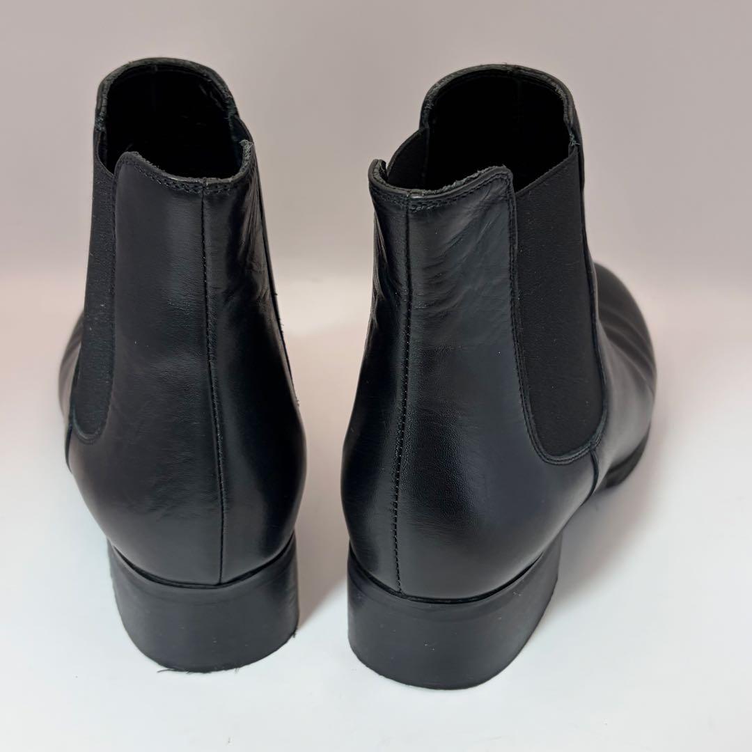 えいふりファビオルスコーニ サイドゴアブーツ 黒 37 23.5cm