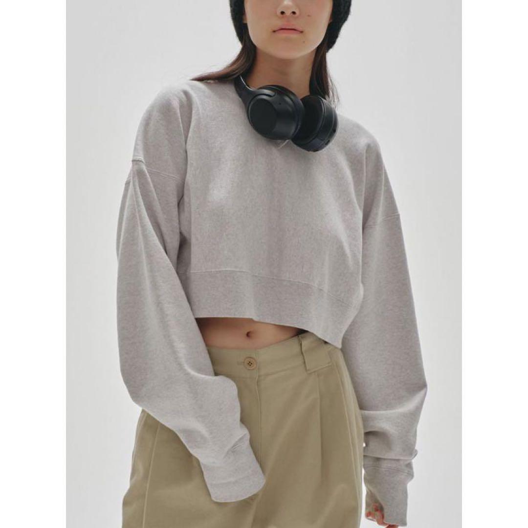 TODAYFUL グレー クロップドスウェットプルオーバー - メルカリ
