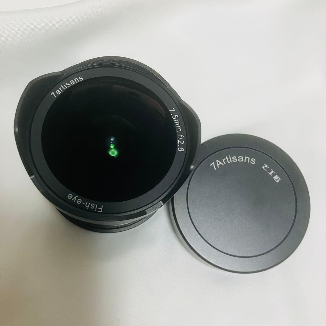 レンズ(単焦点) 7Artisans 7.5mm F2.8 FISH-EYE EF-M canon