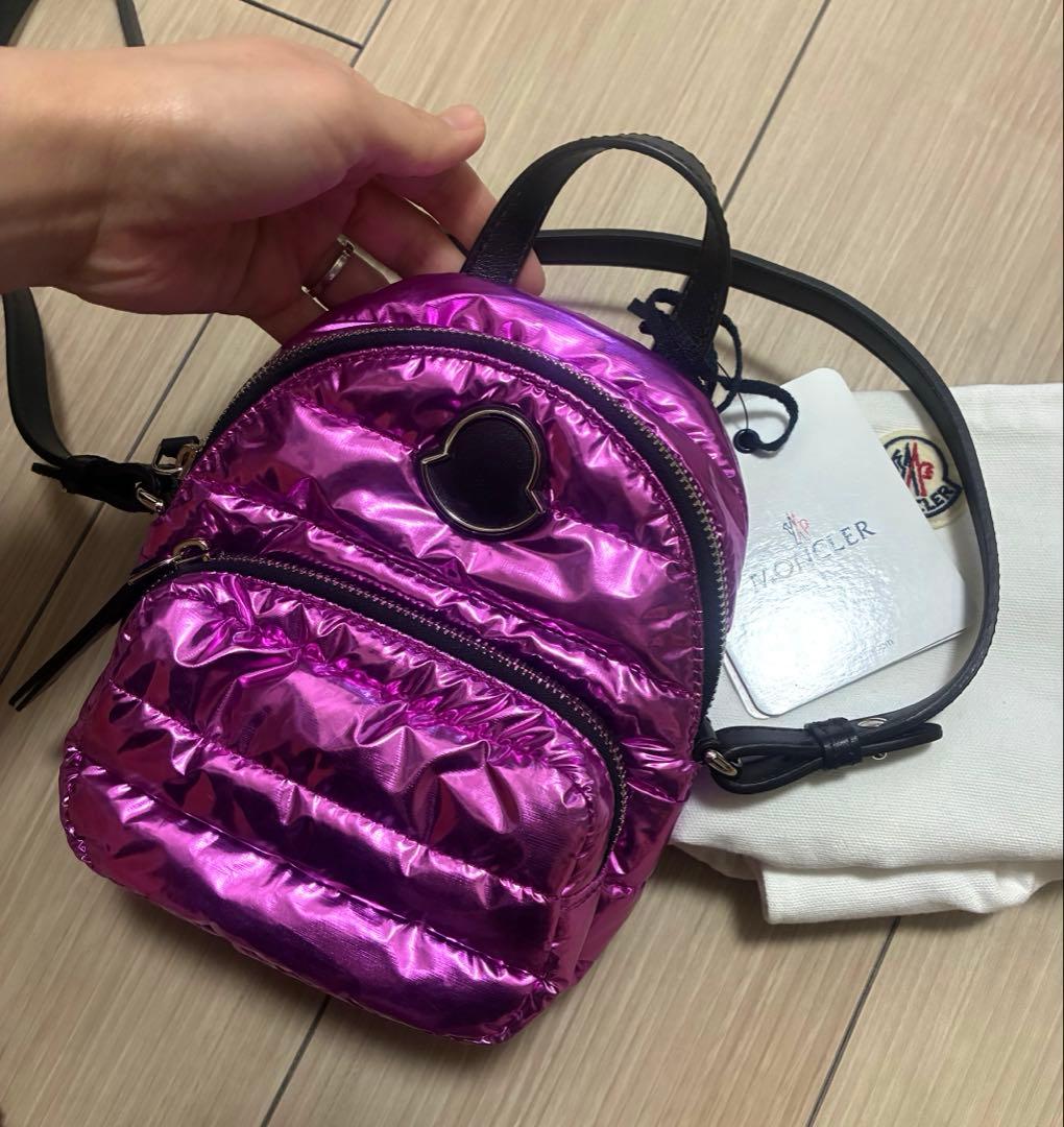 Yukko モンクレールピンク ナイロン ショルダーバッグ モンクレール MONCLER LEGERE スモール クロス ボディバッグ