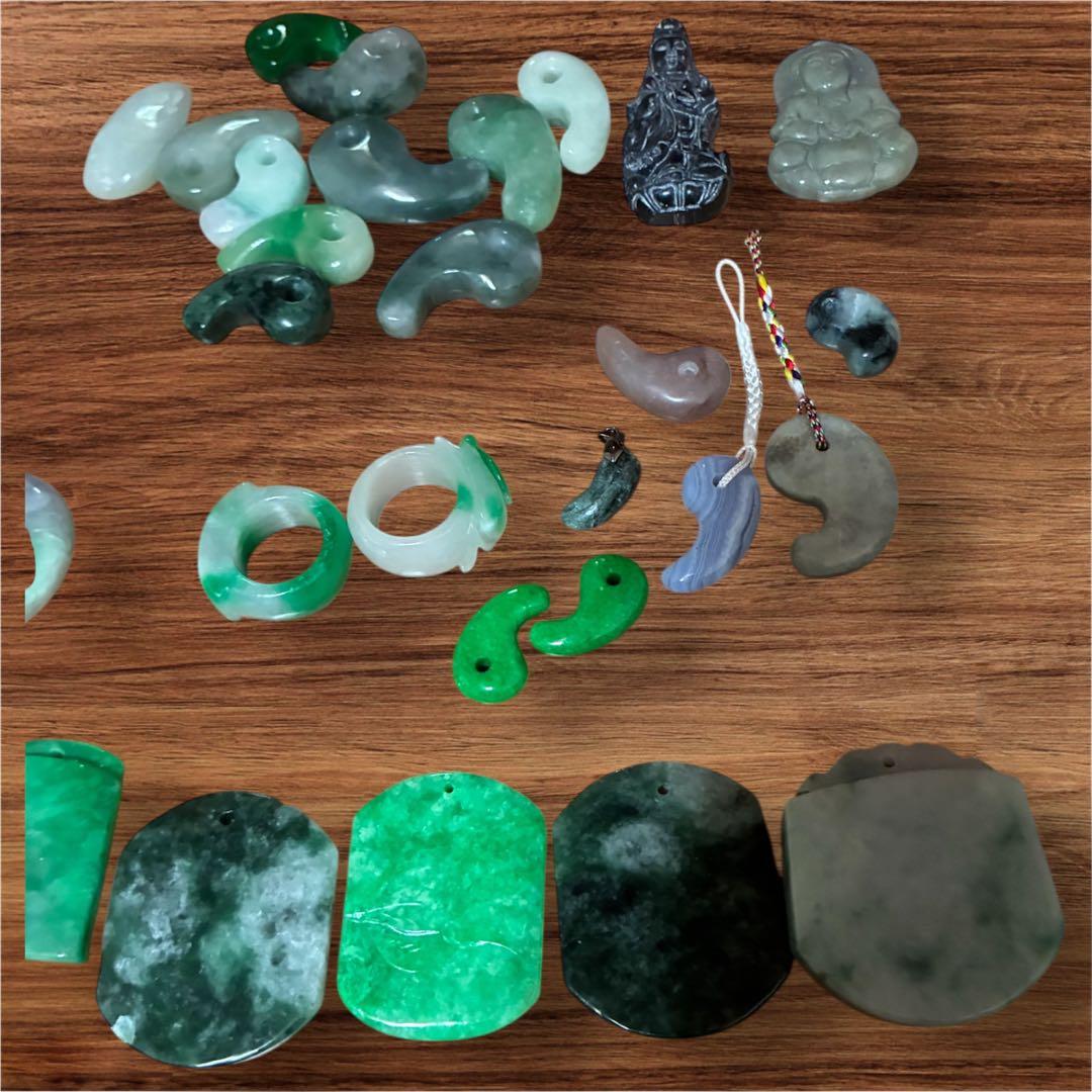 翡翠、勾玉、和田白玉セット-絶大な人気を誇る