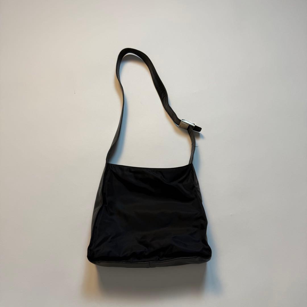 1998FW Prada leather nylon shoulder bag 安い