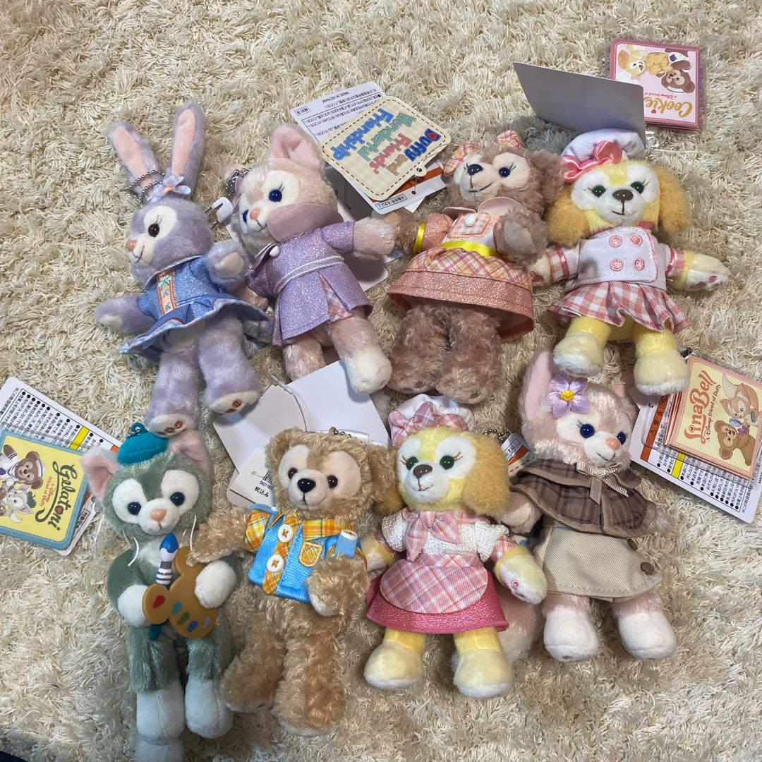 ディズニーシー ぬいぐるみバッジ ダッフィー＆フレンズ 8点まとめ売り